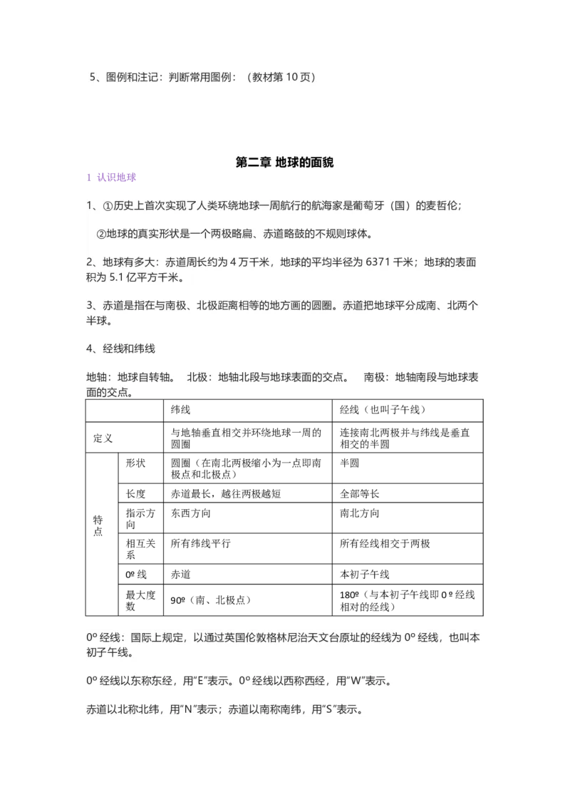 湘教版初中地理七年级上册知识点_24秋《初中各科知识点梳理》_初中地理《知识梳理》7-8年级上下册_湘教版初中地理7-8年级上下册知识点梳理