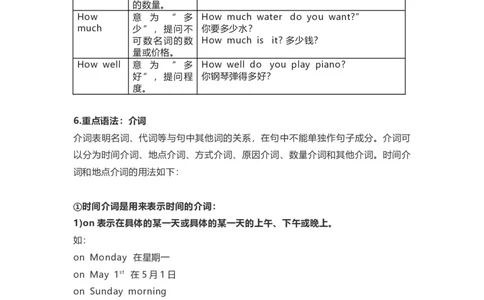 教科版小学英语三起六上Unit6知识点_《小学各科知识点》_小学英语《知识梳理》3-6年级上下册_上册_教科版小学英语3-6年级上册_六上