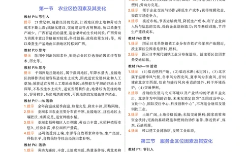 高中地理必修2人教地理教材习题答案新教材_高中全套电子教材及答案。_02高中教材参考答案_高中地理_人教版