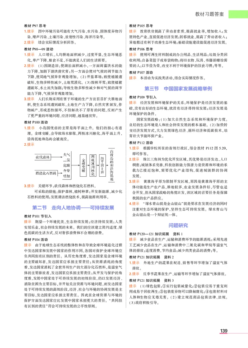高中地理必修2人教地理教材习题答案新教材_高中全套电子教材及答案。_02高中教材参考答案_高中地理_人教版