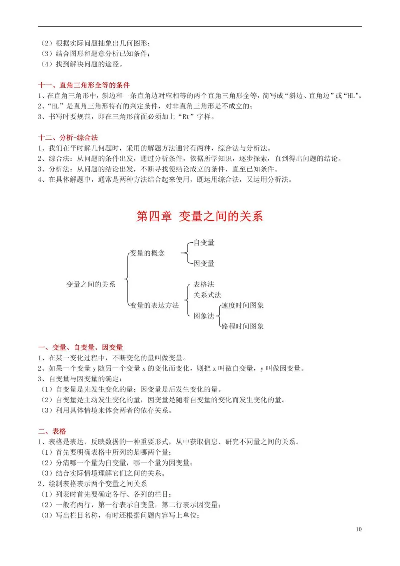 北师大数学七年级下册知识点汇总_24秋《初中各科知识点梳理》_初中数学《知识梳理》7-9年级上下册_北师大版数学7-9年级上下册知识点汇总_北师大数学7-9年级下册知识点汇总