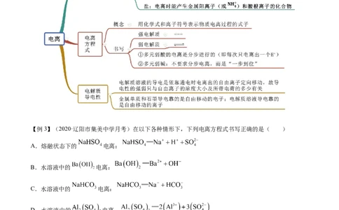 1.2.1电解质的电离（精讲）-（人教版）原卷版_高化_595801221724高中化学新人教版选择性必修一二三电子版教案PPT课件高中试卷_必修一册（人教版）_专项练习