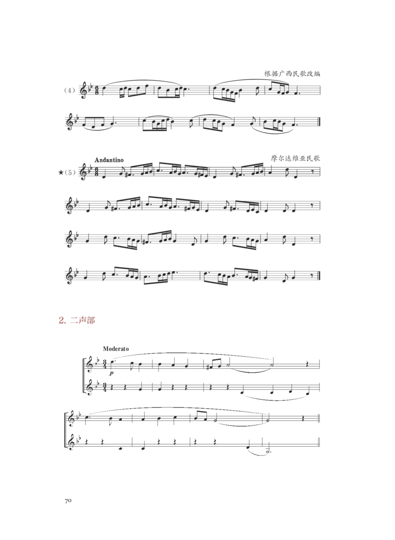 普通高中教科书&middot;音乐选择性必修6视唱练耳(1)_高中全套电子教材及答案。_01高中电子教材全套_音乐_人音版_高中年级_选择性必修6视唱练耳