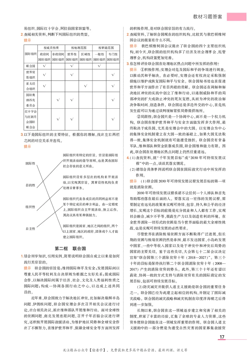 高中政治选择性必修1教材习题答案_高中全套电子教材及答案。_02高中教材参考答案_高中政治