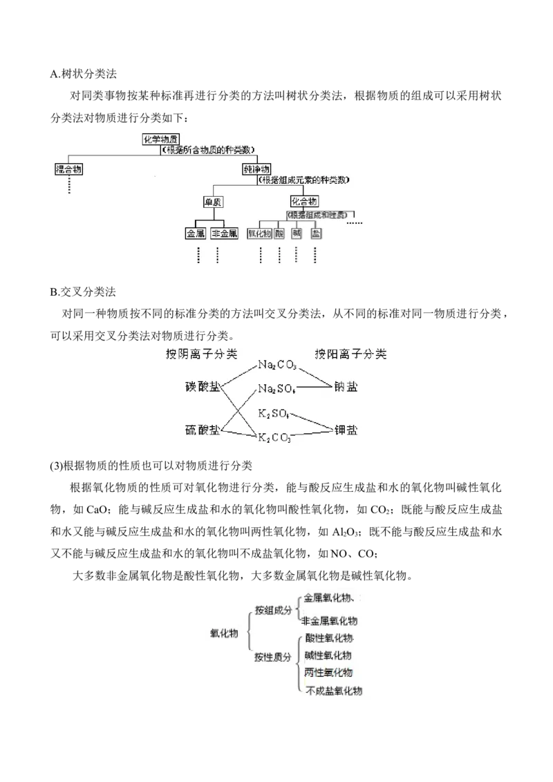 1.1《第一节物质的分类及转化》优质课教案教学设计_高化_2025春-人教版高中化学_01新版高中化学必修一_8.课件+教案_教案（赠送参考）
