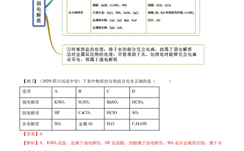 1.2.1电解质的电离（精讲）-（人教版）解析版_高化_595801221724高中化学新人教版选择性必修一二三电子版教案PPT课件高中试卷_必修一册（人教版）_专项练习