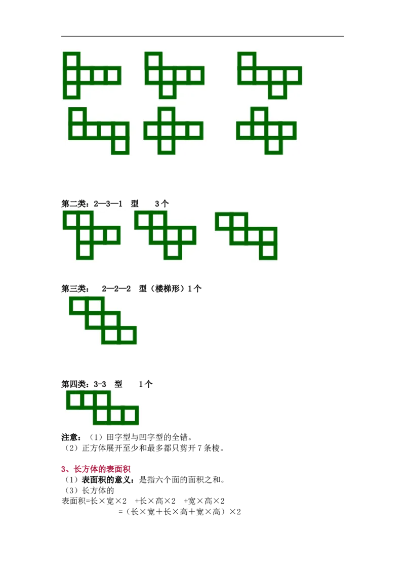 北师大版五年级（下册）数学知识要点归纳_《小学各科知识点》_小学数学《知识梳理》1-6年级上下册_下册_北师大版小学数学1-6年级下册全册知识点