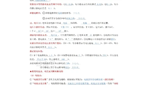 教科版九年级上册物理知识点总结_24秋《初中各科知识点梳理》_初中物理《知识梳理》8-9年级上下册_教科版初中物理8-9年级上下册知识点