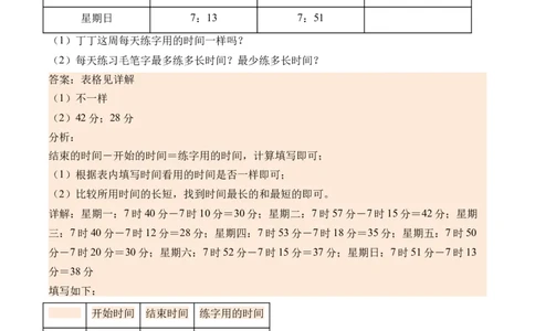 数学好玩上学时间（北师大版）_26春北师大版数学二下_19、赠送其它资料_二年级数学下册（北师大版）_旧版_二年级数学下册（北师大版）_母题专项练习-K34_2024版