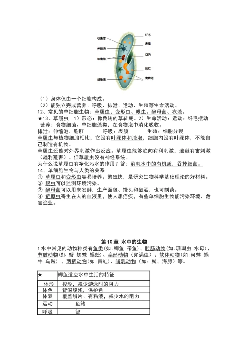 苏科版七年级生物下册知识点_24秋《初中各科知识点梳理》_初中生物《知识梳理》7-8年级上下册_苏科版初中生物7-8年级上下册知识点