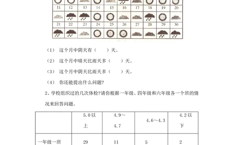 二年级下册数学一课一练-《评选吉祥物》1北师大版_26春北师大版数学二下_19、赠送其它资料_旧版_第2套：北师大数学2下_北师大数学二下课时练习（99份）