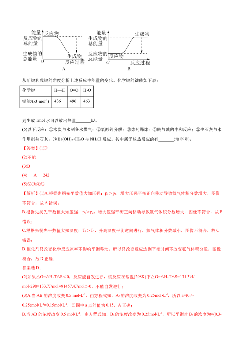 2.4化学反应的调控（精练）-（人教版2019选择性必修1）（解析版）_高化_595801221724高中化学新人教版选择性必修一二三电子版教案PPT课件高中试卷_选择性必修1册（人教版）_专项练习