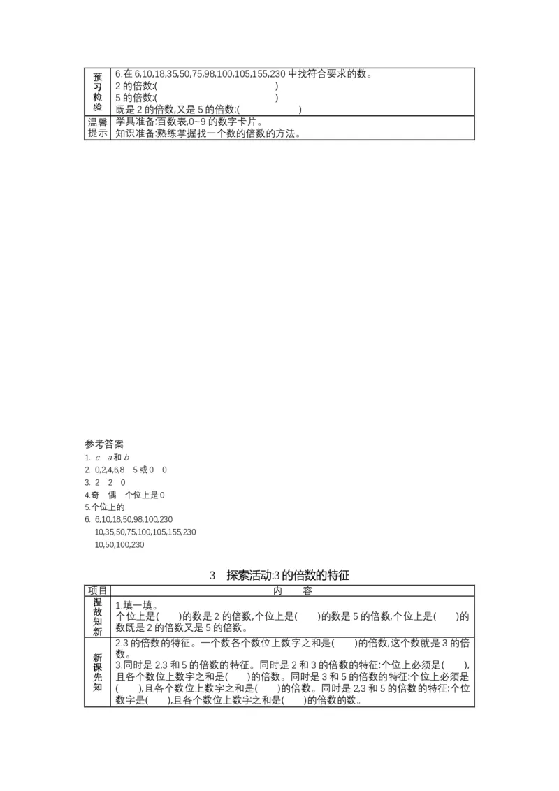北师大版五年级上册数学预习单_26春北师大版数学二下_19、赠送其它资料_旧版_赠品：北师大数学1-6年级课前预习单