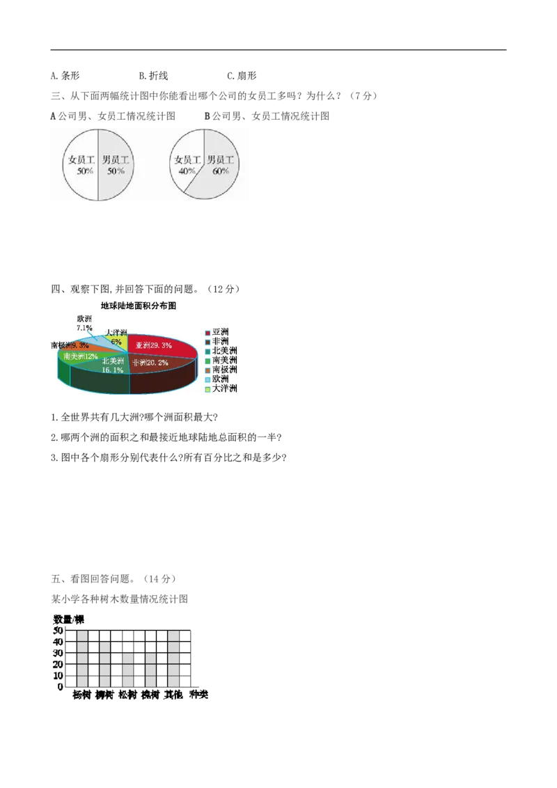 易错考点精讲05数据处理（知识回顾+夯实基础练）六年级上册数学单元考点精讲+优选易错题北师大版（含答案）_26春北师大版数学二下_19、赠送其它资料_旧版