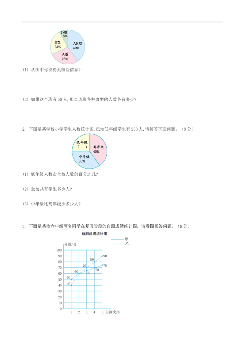易错考点精讲05数据处理（知识回顾+夯实基础练）六年级上册数学单元考点精讲+优选易错题北师大版（含答案）_26春北师大版数学二下_19、赠送其它资料_旧版