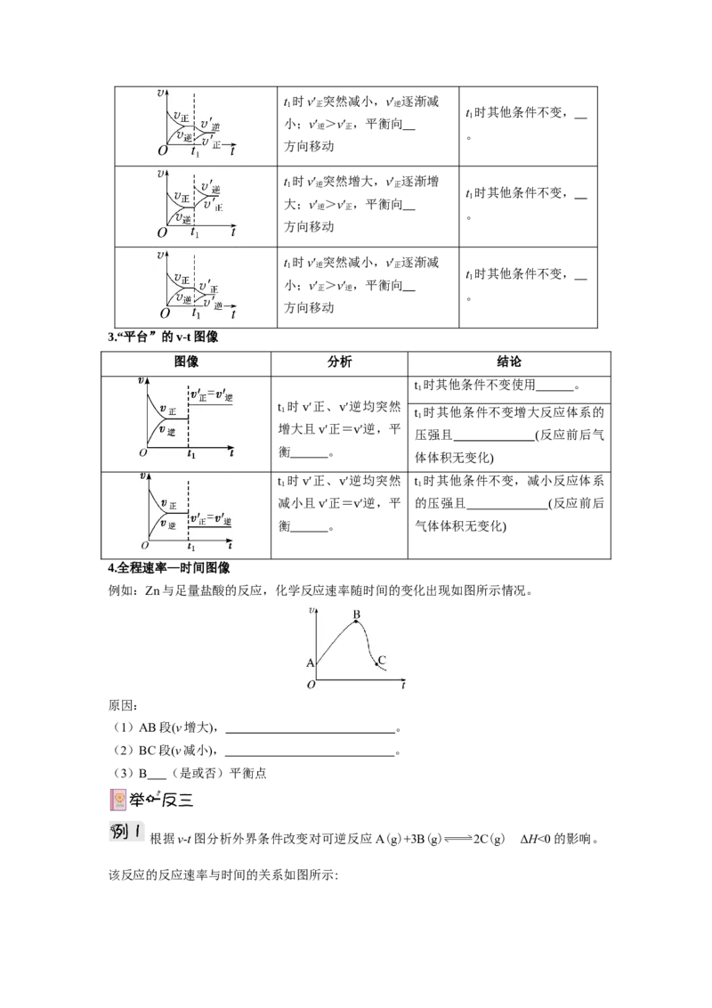 2.2.4化学平衡图像（导学案）-（解析版）_高化_595801221724高中化学新人教版选择性必修一二三电子版教案PPT课件高中试卷_选择性必修1册（人教版）_导学案
