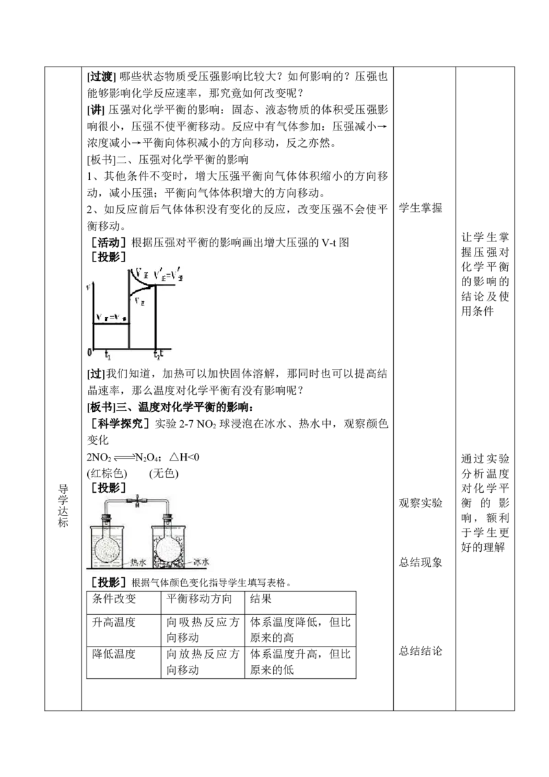 2.2.1化学平衡（2）-2021-2022学年高二化学同步备课教案设计（人教版2019选择性必修1）_高化_2025春-人教版高中化学_03新版高中化学选择性必修1_02教案_教案（表格式）