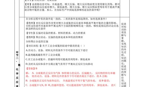 2.4化学反应的调控（教学设计）-（人教版2019选择性必修1）_高化_595801221724高中化学新人教版选择性必修一二三电子版教案PPT课件高中试卷_选择性必修1册（人教版）_教学设计