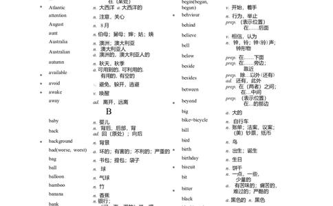 新课标初中英语词汇表-2988a668f059_内蒙古中考真题_赠品_初中英语资料
