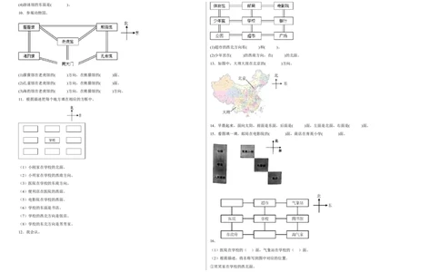 第二单元方向与位置填空题（易错题提高卷）二年级下册数学专项培优卷（北师大版）_26春北师大版数学二下_19、赠送其它资料_二年级数学下册（北师大版）_旧版_专项练习
