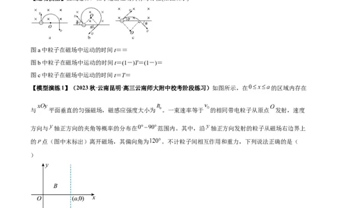 专题15带电粒子在有界匀强磁场中的匀速圆周运动模型（答案版）_高中物理模型题型与方法