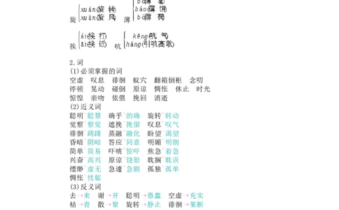 知识梳理部编版小学语文六下第三单元_《小学各科知识点》_小学语文《知识梳理》1-6年级上下册_统编语文1-6年级下册知识总结_六下