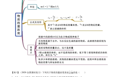 2.3.2物质的量浓度（精讲）-（人教版）解析版_高化_595801221724高中化学新人教版选择性必修一二三电子版教案PPT课件高中试卷_必修一册（人教版）_专项练习