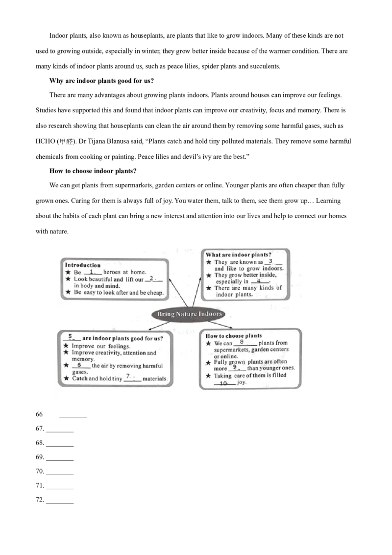 精品解析：2024年四川省凉山州中考英语真题（解析版）_仁爱版英语九年级下册资料包_全国各地中考真题_2024年全国中考英语真题29份_精品解析：2024年四川省凉山州中考英语真题