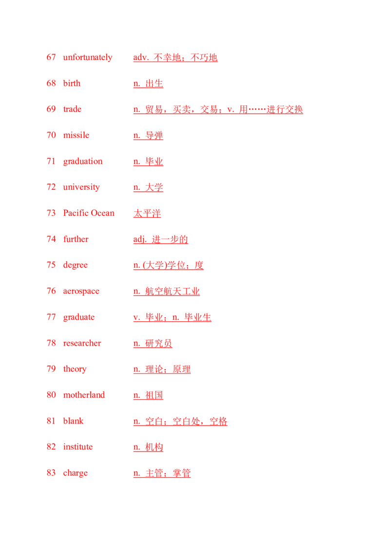 九下单词默写（英语提示写汉语）-（仁爱版）28页_仁爱版英语九年级下册资料包_单词专项