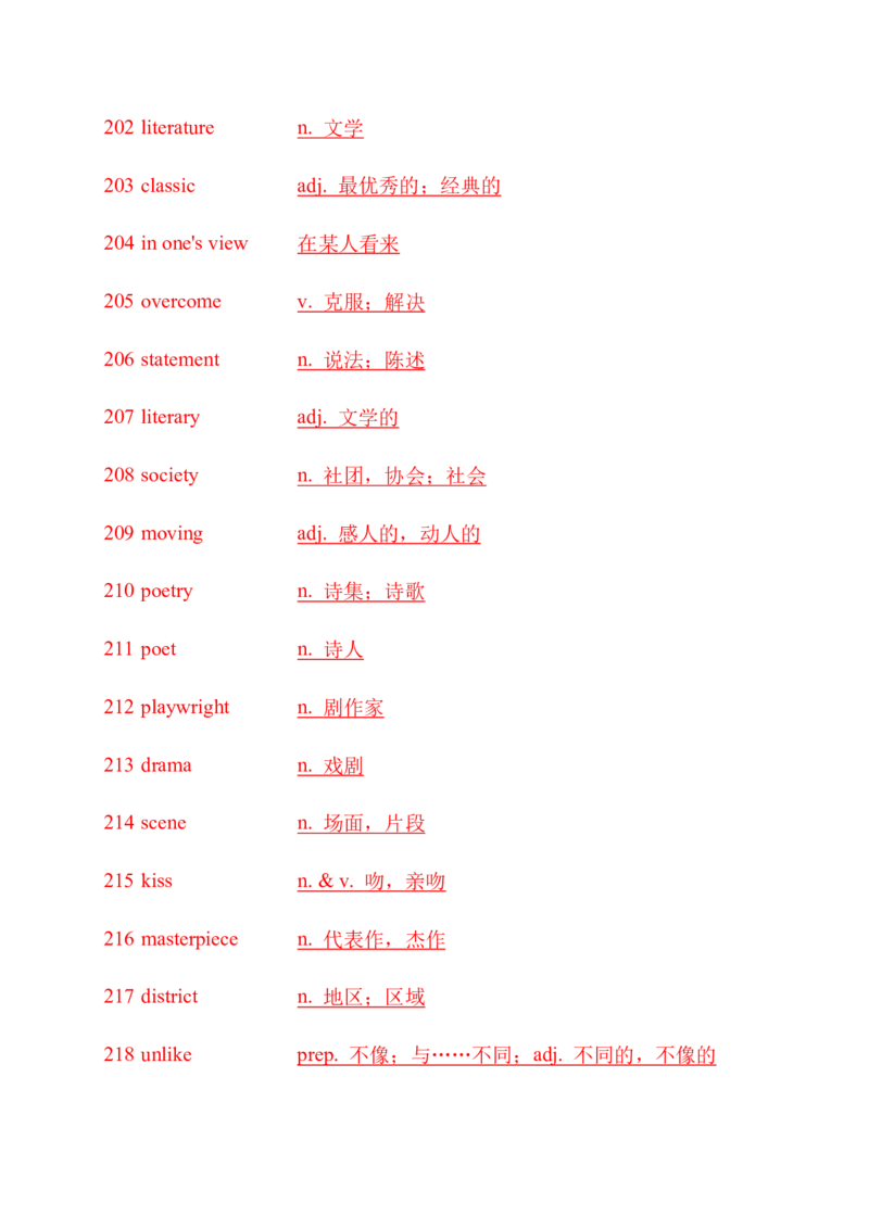 九下单词默写（英语提示写汉语）-（仁爱版）28页_仁爱版英语九年级下册资料包_单词专项