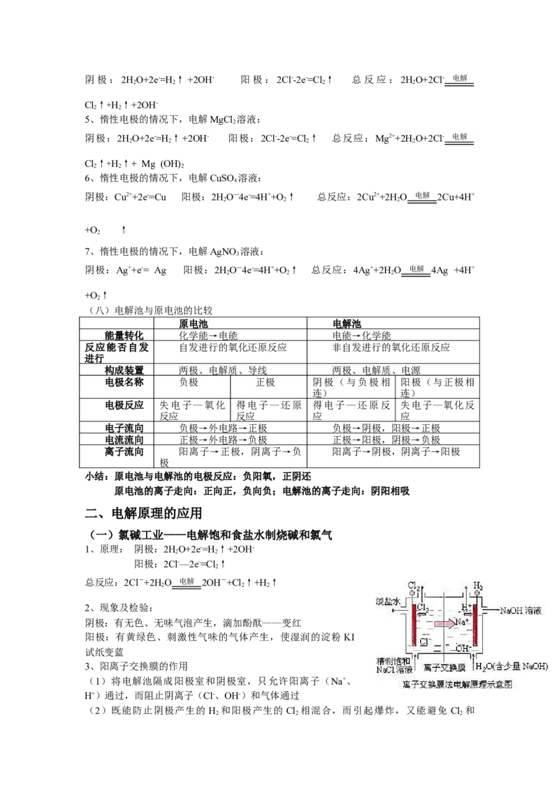4.2电解池基础知识讲义新教材人教版（2019）高中化学选择性必修一_高化_2025春-人教版高中化学_03新版高中化学选择性必修1_05培训讲义_讲义+习题_讲义