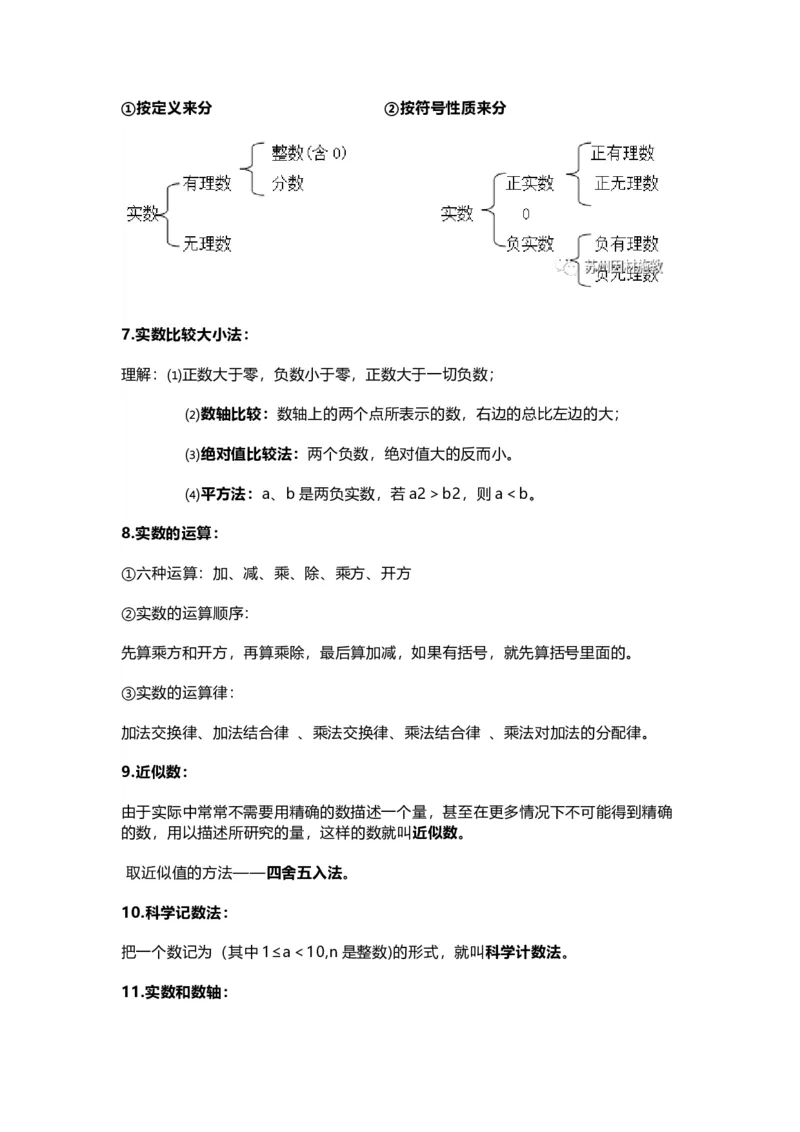 苏教版八上数学知识点汇总_24秋《初中各科知识点梳理》_初中数学《知识梳理》7-9年级上下册_苏教版数学7-9年级上册知识点汇总