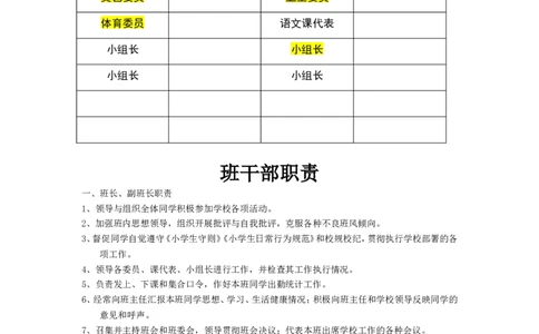 班委会名单_26春北师大版数学二下_19、赠送其它资料_旧版_第1套：北师大版数学2下_教师工作包（赠送）_常用表格
