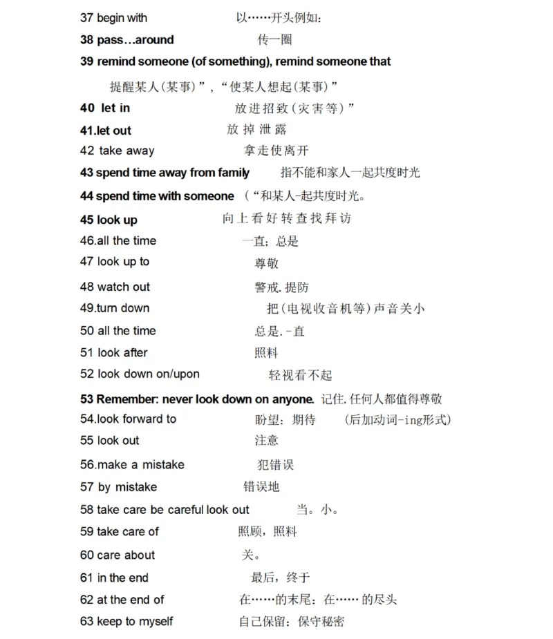 鲁教版初中英语七年级下册_24秋《初中各科知识点梳理》_初中英语《知识梳理》7-9年级上下册_知识梳理_鲁教版初中英语6-9年级上下册知识梳理