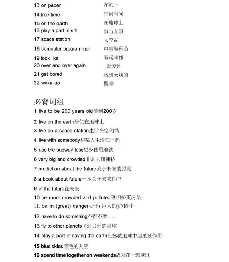 鲁教版初中英语七年级下册_24秋《初中各科知识点梳理》_初中英语《知识梳理》7-9年级上下册_知识梳理_鲁教版初中英语6-9年级上下册知识梳理