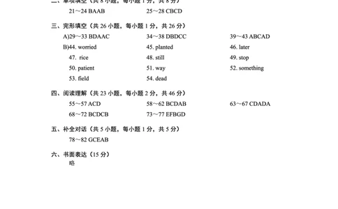2025年江西省中考英语试卷-答案_仁爱版英语九年级下册资料包_全国各地中考真题_2025年全国中考英语真题76份_2025年江西省中考英语真题
