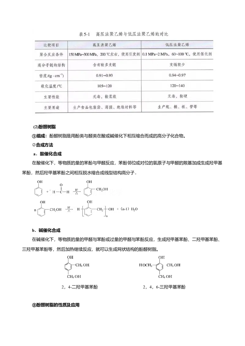 5.2高分子材料（解析版）-人教版2019选择性必修3）_高化_595801221724高中化学新人教版选择性必修一二三电子版教案PPT课件高中试卷_选择性必修3册（人教版）_讲义