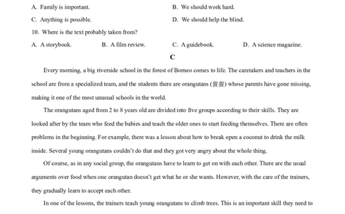 2025年山东省济南市中考英语真题（原卷版）_仁爱版英语九年级下册资料包_全国各地中考真题_2025年全国中考英语真题76份_2025年山东省济南市中考英语真题