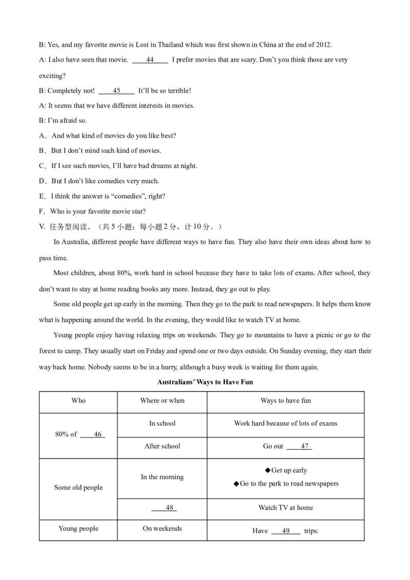 Unit6Topic1（单元综合测试，仁爱科普版通用）-（仁爱科普版）_仁爱版英语九年级下册资料包_单元知识复习专项-U123_2025版