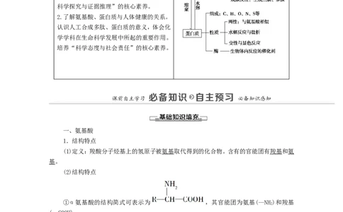 2020_2021学年新教材高中化学第4章生物大分子第2节蛋白质学案新人教版选择性必修3_高化_2025春-人教版高中化学_05新版高中化学选择性必修3_4.课件+学案+试卷_学案