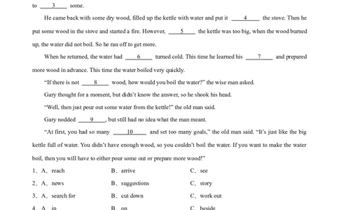 期末必考题型之完形填空15篇-（仁爱科普版）_仁爱版英语九年级下册资料包_重难点易错题精练-U217