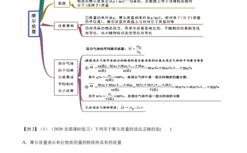 2.3.1摩尔与气体摩尔体积（精讲）-（人教版）解析版_高化_595801221724高中化学新人教版选择性必修一二三电子版教案PPT课件高中试卷_必修一册（人教版）_专项练习