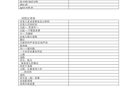 Unit6Topic1单词、词组默写清单_仁爱版英语九年级下册资料包_单词专项