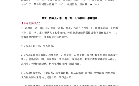 青岛版三年级数学上册知识点总结_《小学各科知识点》_小学数学《知识梳理》1-6年级上下册_上册_青岛版（六三制）小学数学1-6年级上册知识汇总