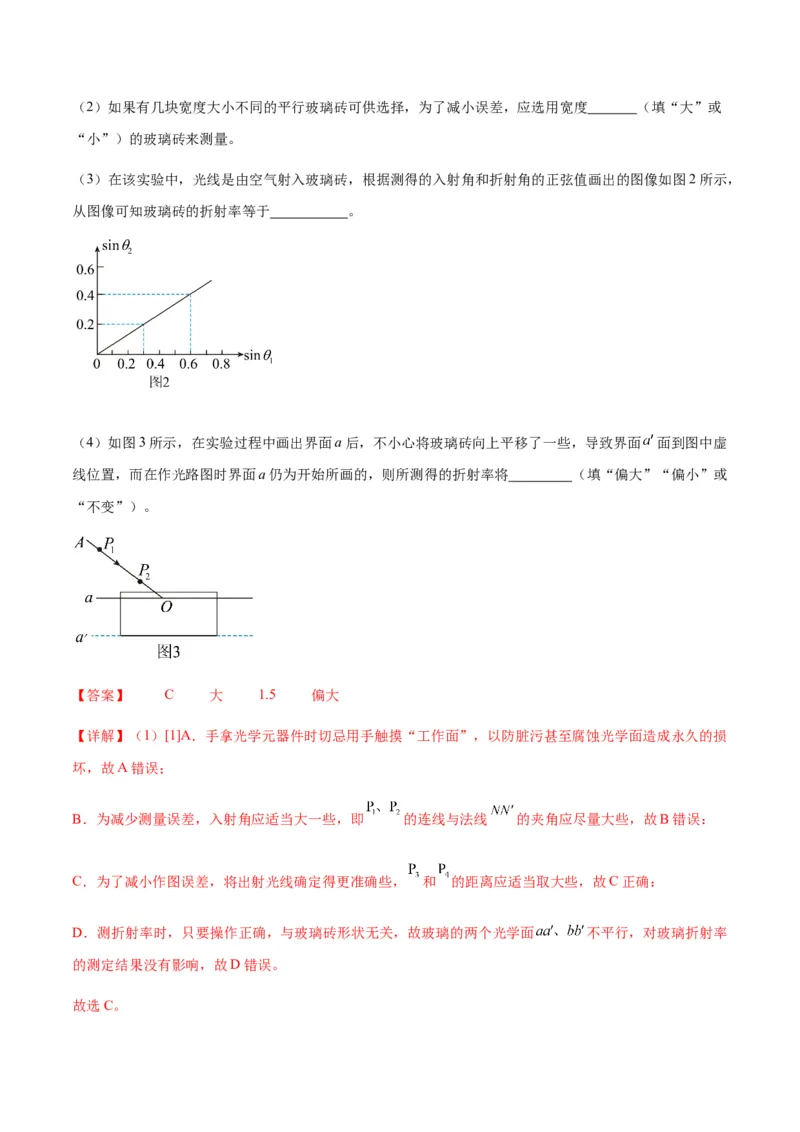 专题22光学中常见的物理模型(答案版)_高中物理模型题型与方法