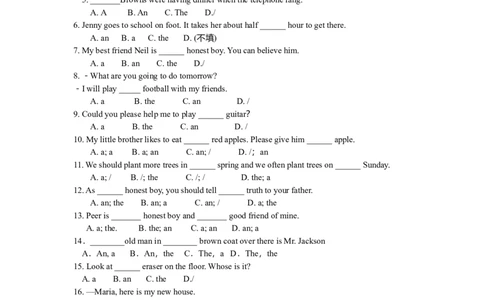 02.巩固练习-_仁爱版英语九年级下册资料包_同步讲义-V31_03总复习_冠词的用法_03总复习_冠词的用法---