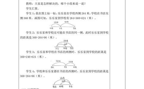 第8课时有多远_26春北师大版数学二下_00、教案共6套完整版表格式+文档式整册+课时word版_第1套表格式教案（有反思）_08第六单元大数加与减（一）教案
