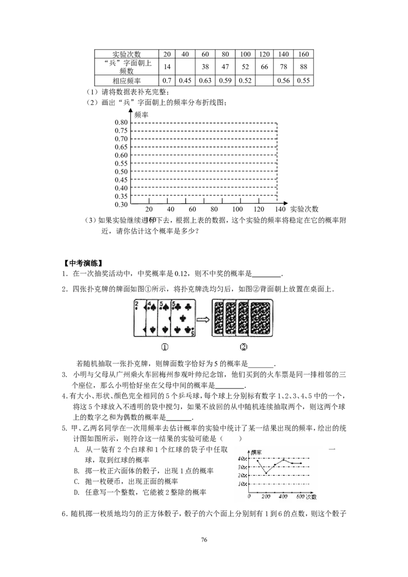 2026中考数学第一轮复习导学案