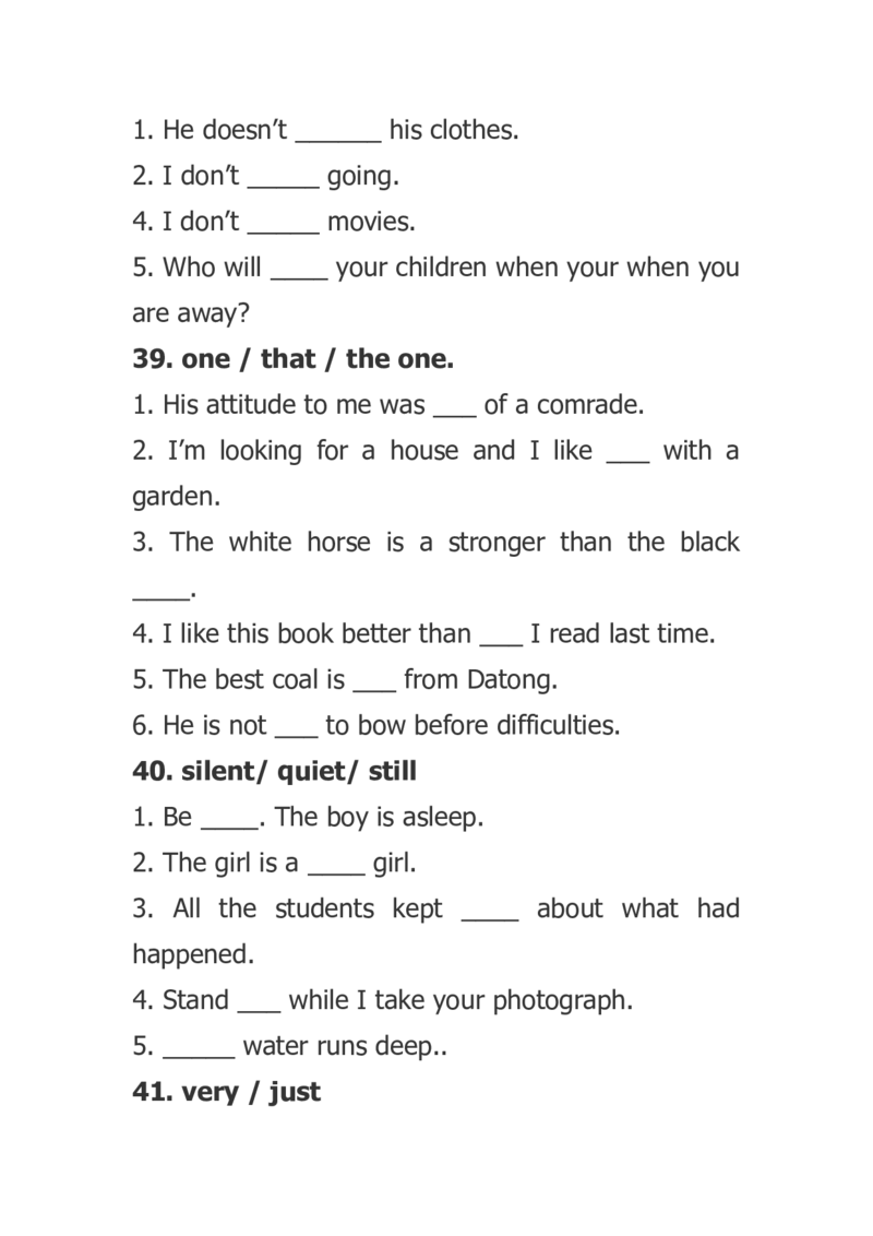 初中英语近义词辨析专项练习题-472cdfbf4ee7_内蒙古中考真题_赠品_初中英语资料