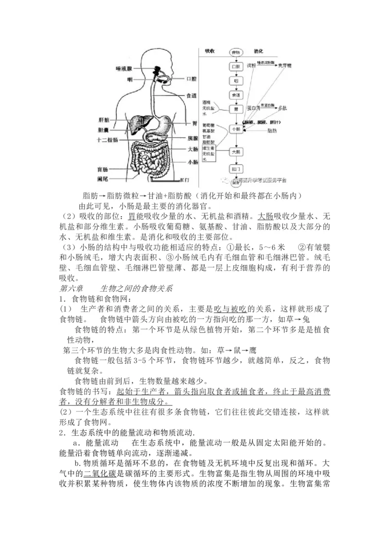 苏科教版初中生物七上知识点_24秋《初中各科知识点梳理》_初中生物《知识梳理》7-8年级上下册_苏科版初中生物7-8年级上下册知识点